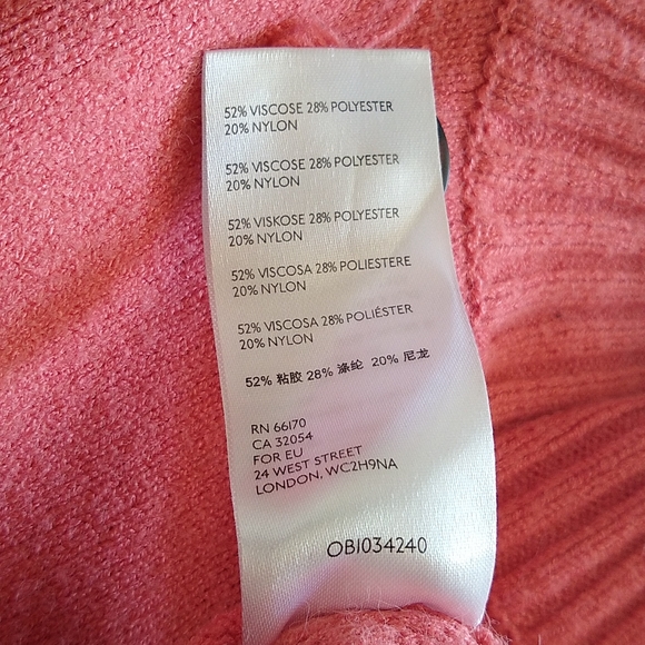 Anthropologie Margarita pink tunic mock neck sweater XS - Picture 11 of 11